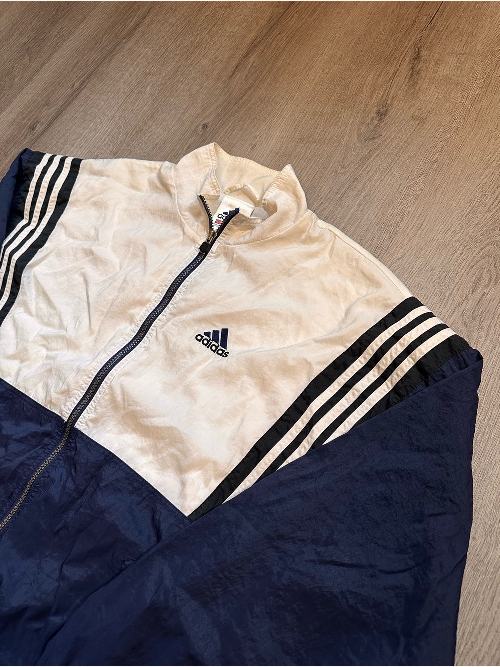 Vintage Adidas Retro 3-Stripe Windbreaker